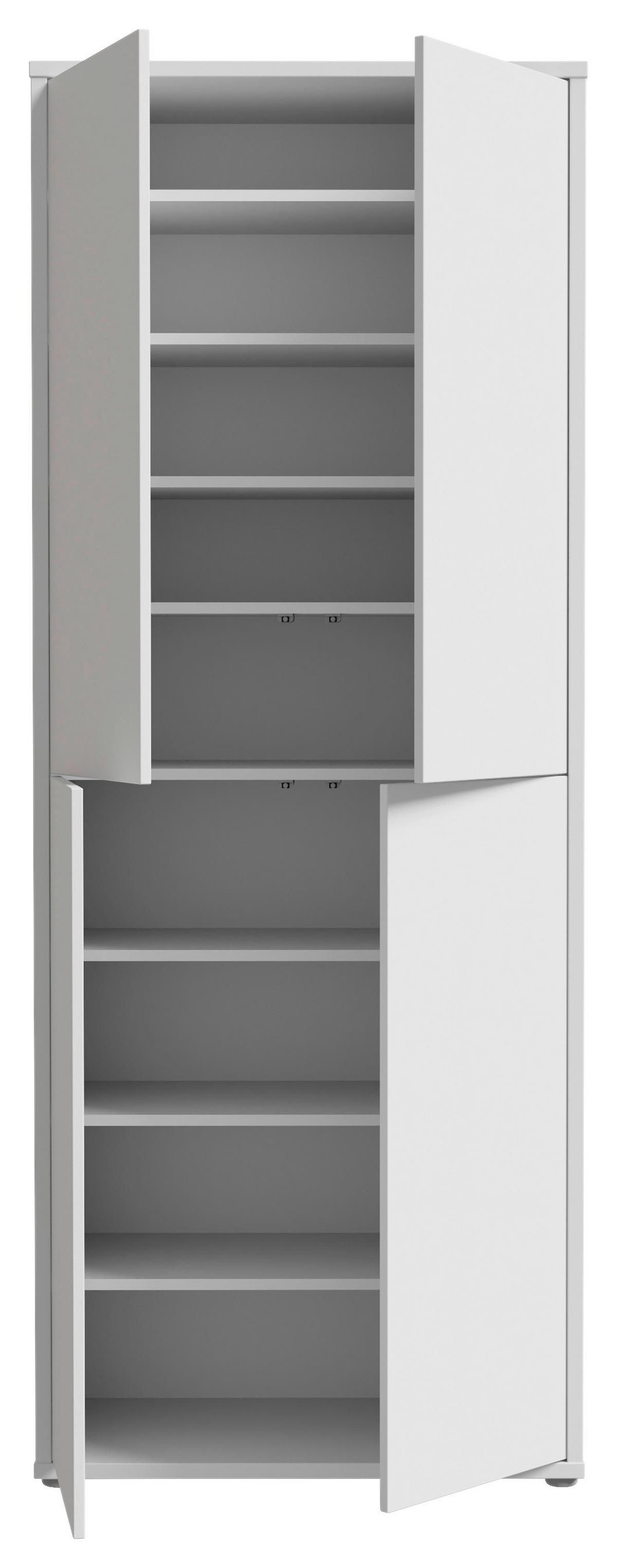 Ormar Za Cipele Alice Springs - siva/svijetlo siva, Basics, drvni materijal/plastika (75/192/35cm) - Modern Living