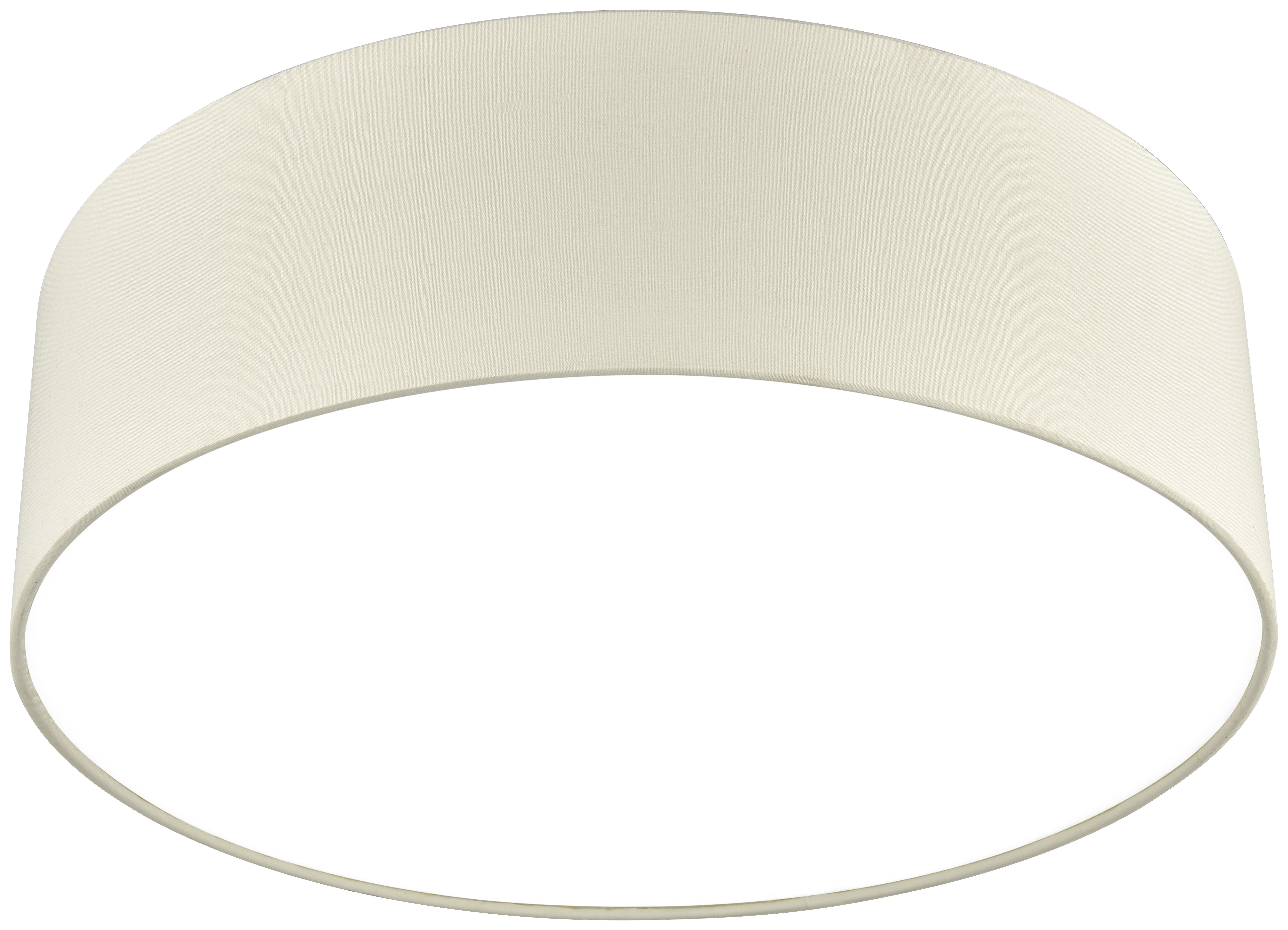 Deckenleuchte Stoffi max. 25 Watt - Weiss, Modern, Kunststoff/Textil (40/15cm) - Modern Living