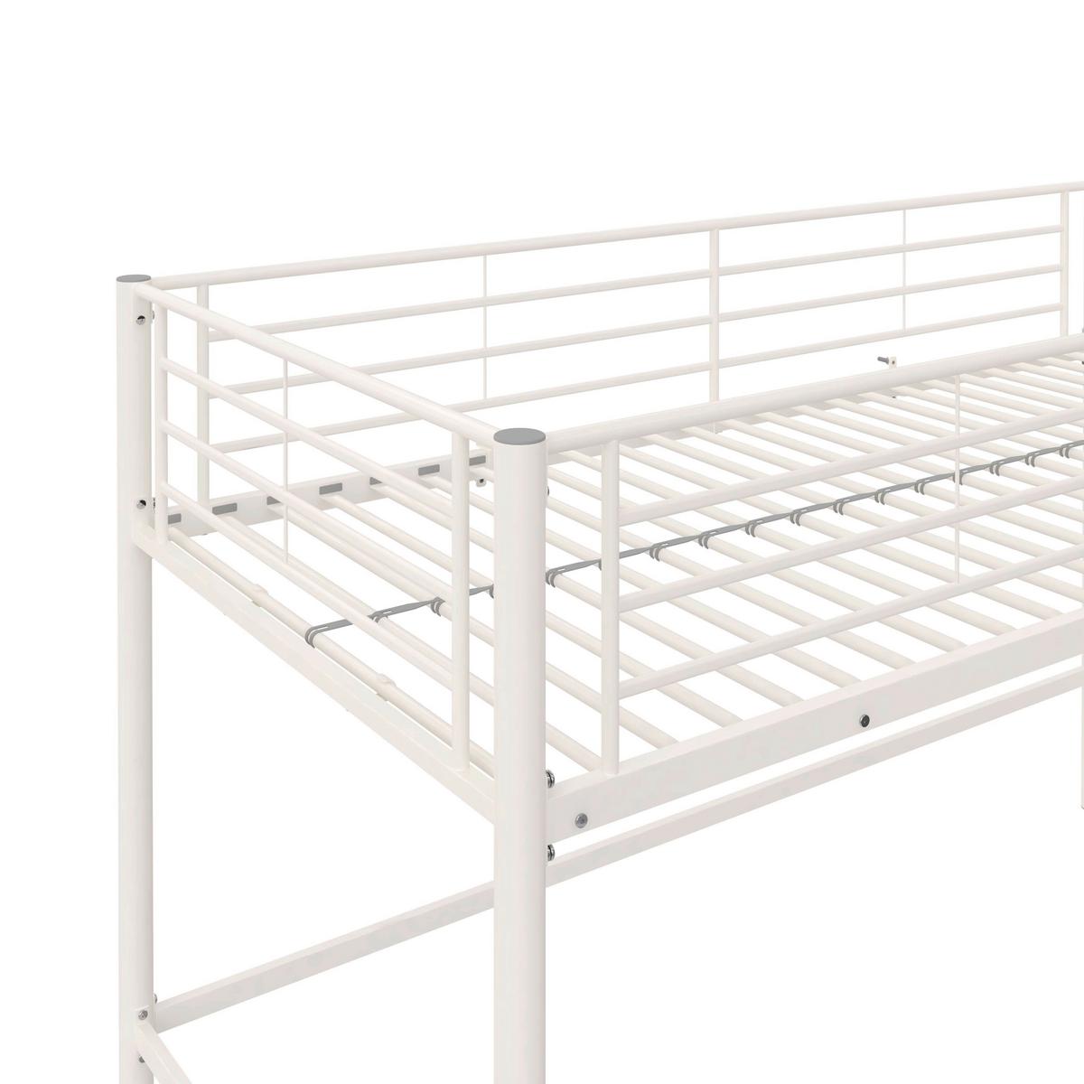 Hochbett Jodie Weiß - Weiß, Design, Metall (207/129/130cm) - MID.YOU