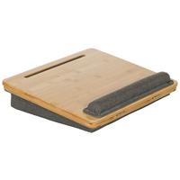 Podloga Za Prenosnik Comfilap Iii, Siva, Bambus - siva/rjava, Basics, tekstil/naravni materiali (42/9/34cm) - MID.YOU