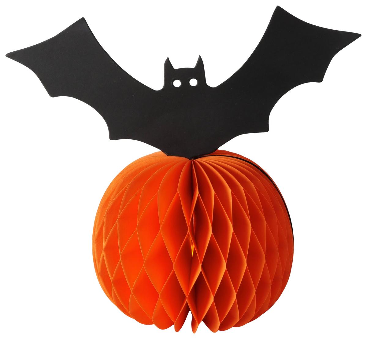 Led-Dekoleuchte Glowin Schwarz/Orange/Weiß - Schwarz/Orange, Basics, Papier (35/20/4cm) - Mömax