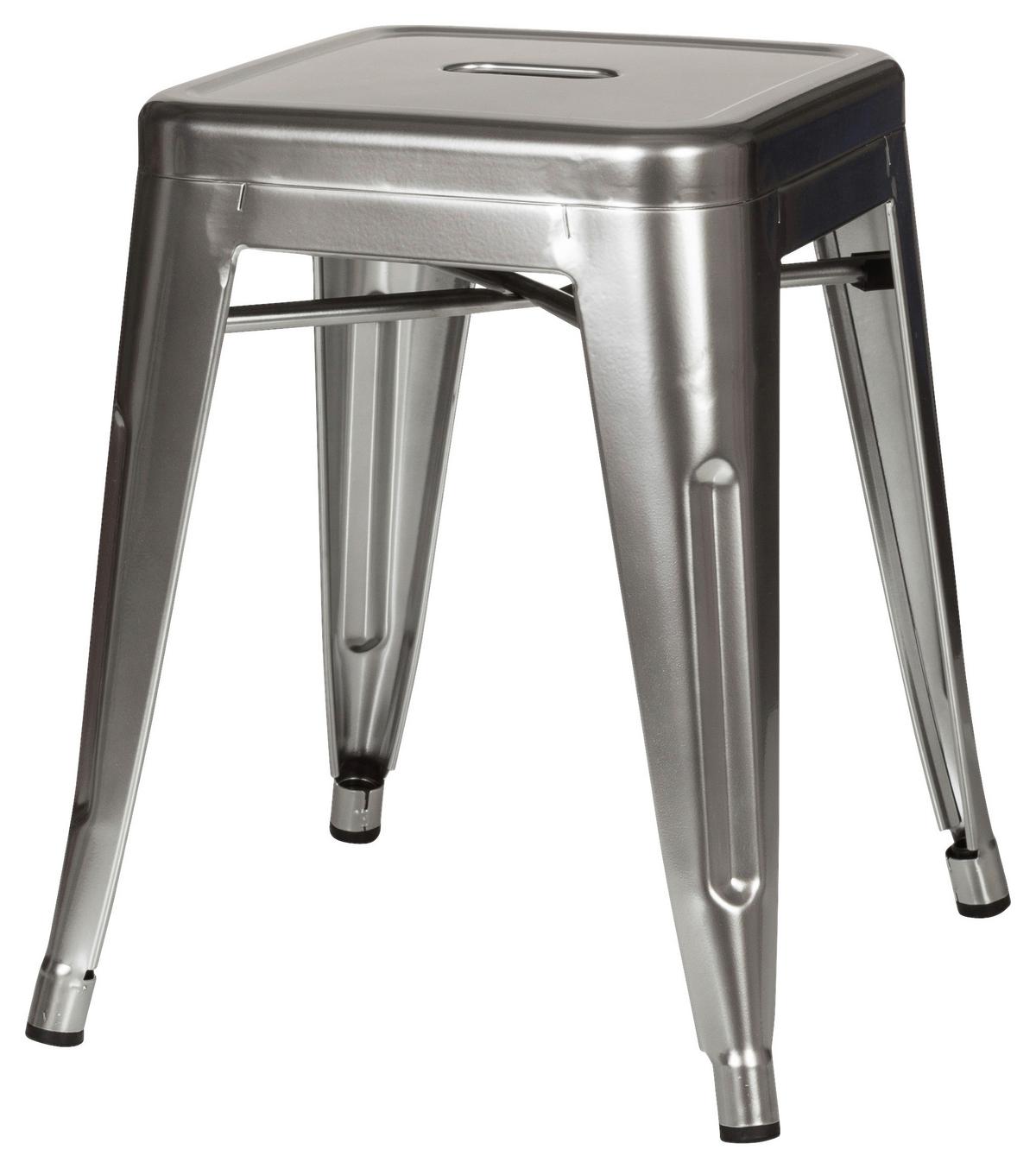 Tabure Vantaggio, Platinasta Barva - platinaste barve, Basics, kovina (39/46/39cm) - MID.YOU