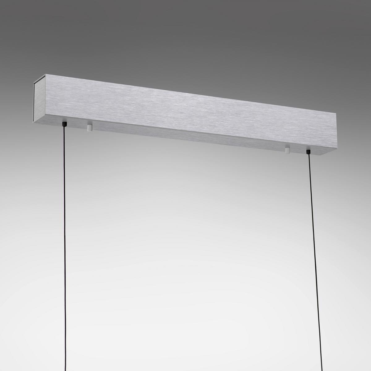LAMPA WISZĄCA LED 2598-95 ADRIANA - kolor aluminiowy, Design, tworzywo sztuczne/metal (179/55/150cm) - Paul Neuhaus