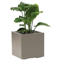 Blumenkasten Taupe - Taupe, Basics, Kunststoff (39,5/39,5/39,5cm)