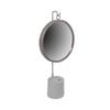Tischspiegel Eleganca ca. 30x65x13 cm Silber/Weiß - Silberfarben/Weiß, LIFESTYLE, Glas/Metall (30/65/13cm) - Kayoom