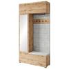 Predsoba Tejo, Barva Hrasta - hrast wotan, Trend, leseni material/tekstil (115/231,9/37,5cm) - Livetastic