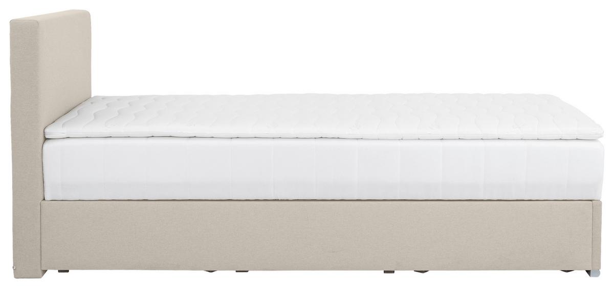 Tapecirani Krevet Cosi - boje pijeska/boje kroma, Konvencionalno, drvo/metal (100/200cm)
