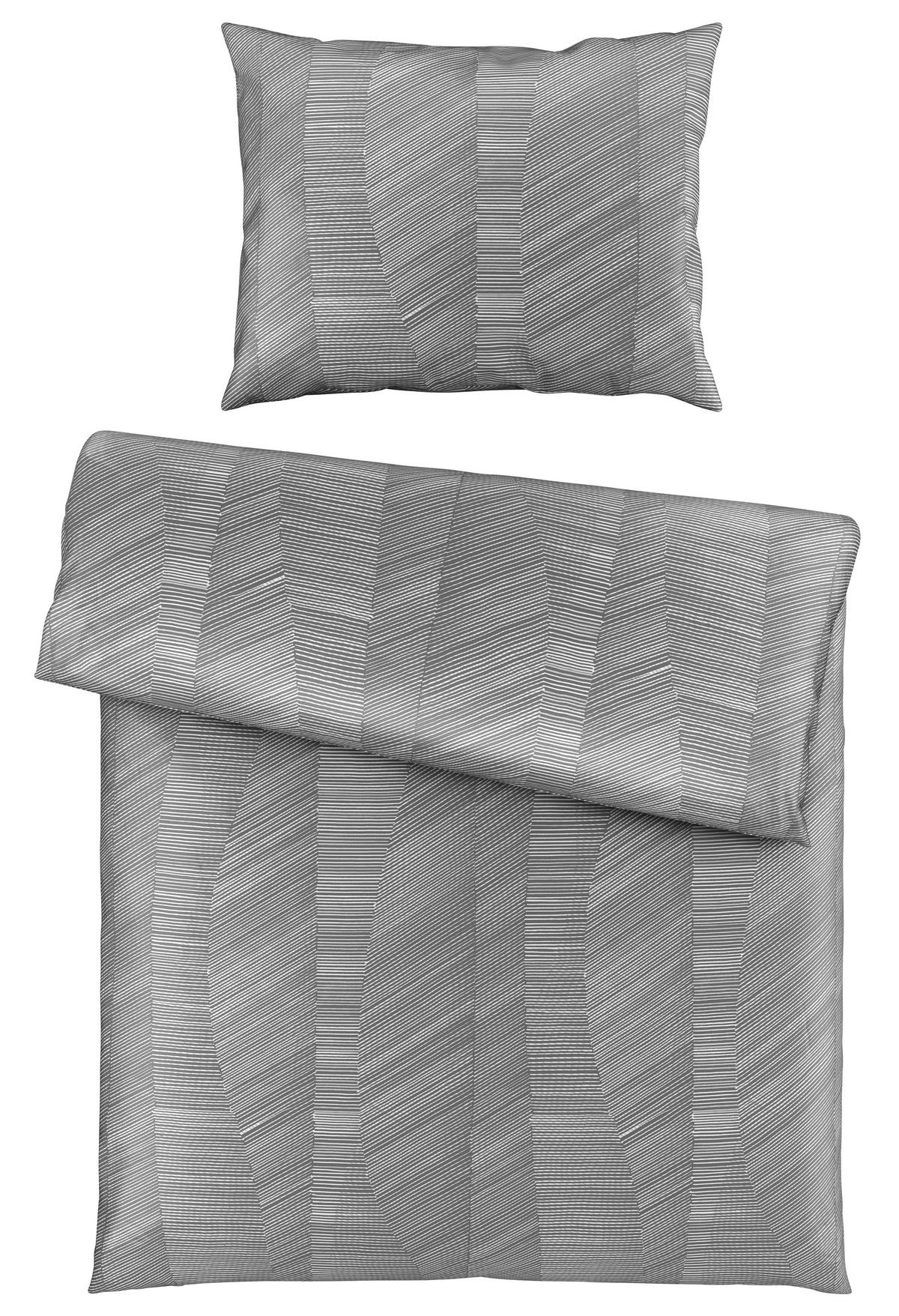 Ágyneműhuzat-garnitúra Elias - szürke, Romantik / Landhaus, textil (140/200cm) - Modern Living