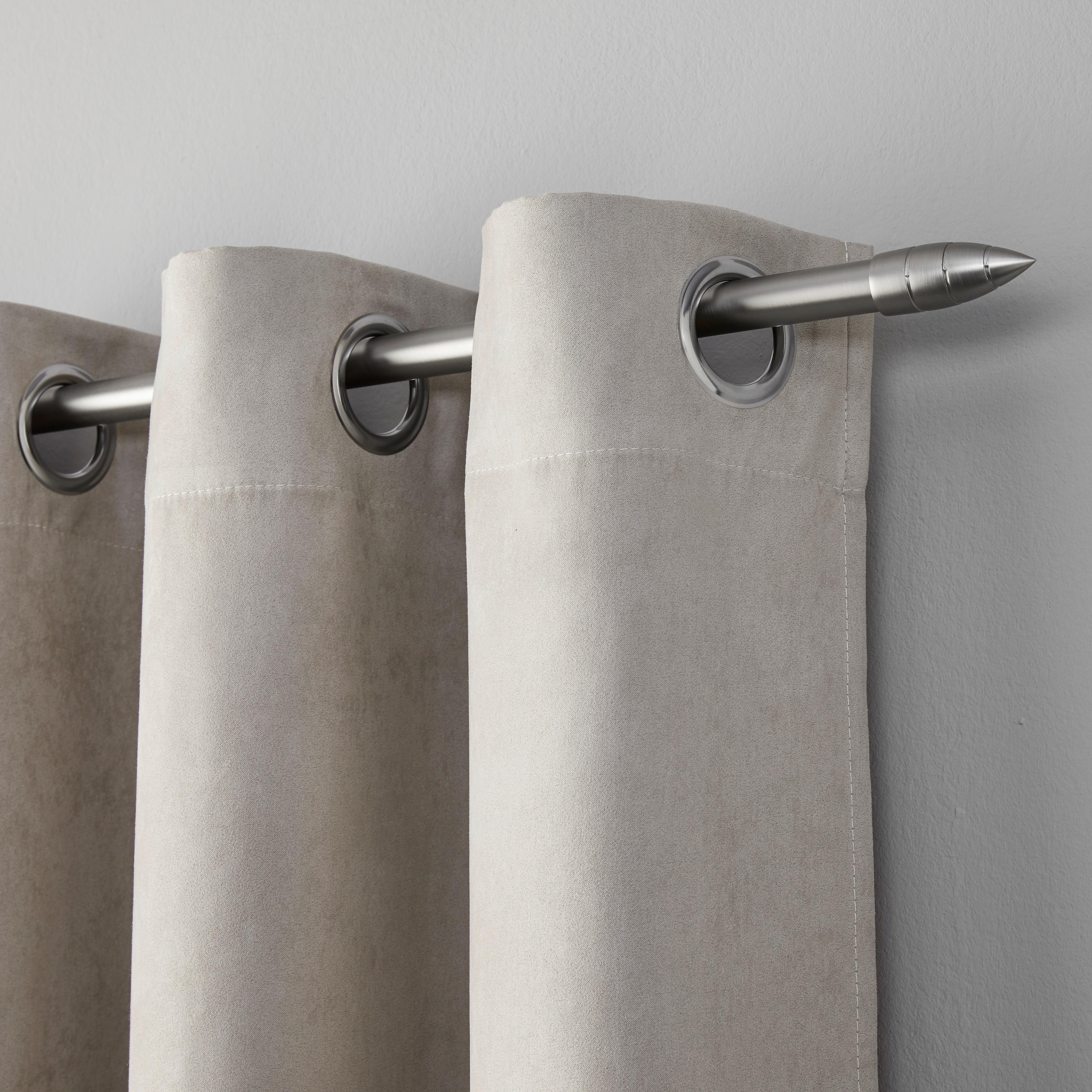 ÖLJETTLÄNGD VELOURS -AKT- - grå, Klassisk, textil (140/245cm) - Mömax