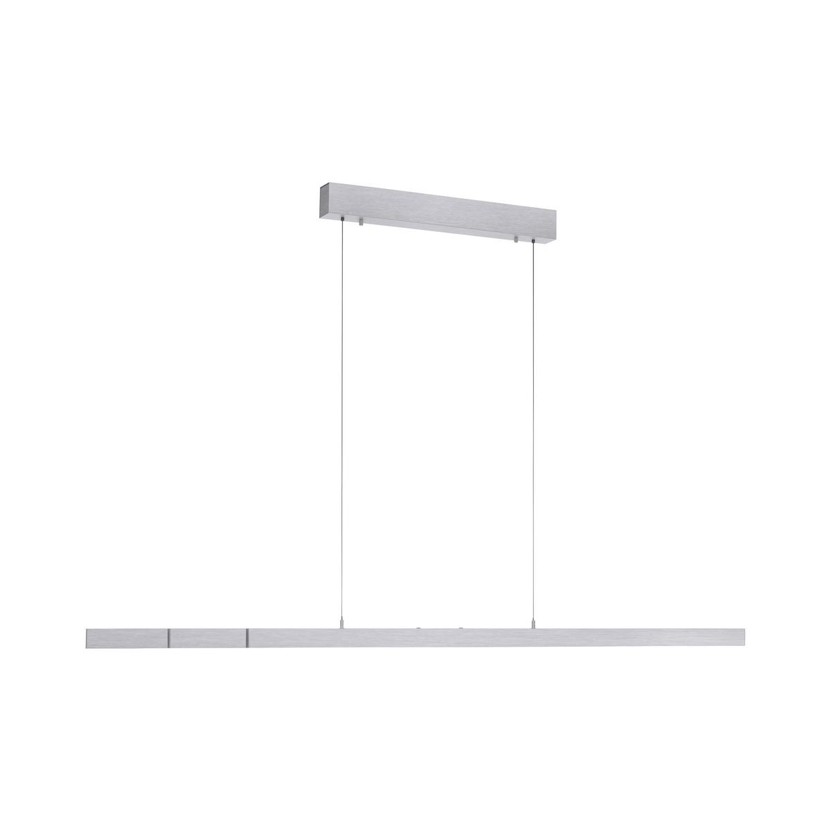 LAMPA WISZĄCA LED 2598-95 ADRIANA - kolor aluminiowy, Design, tworzywo sztuczne/metal (179/55/150cm) - Paul Neuhaus
