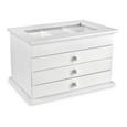 Škatla Za Nakit Julie - bela, steklo/leseni material (25/17/15cm) - MÖMAX modern living