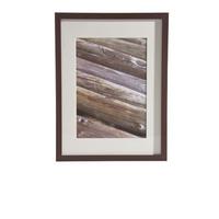 Bilderrahmen Gitta aus Holz ca. 30x40cm - Wengefarben, MODERN, Glas/Holzwerkstoff (30/40cm) - Modern Living