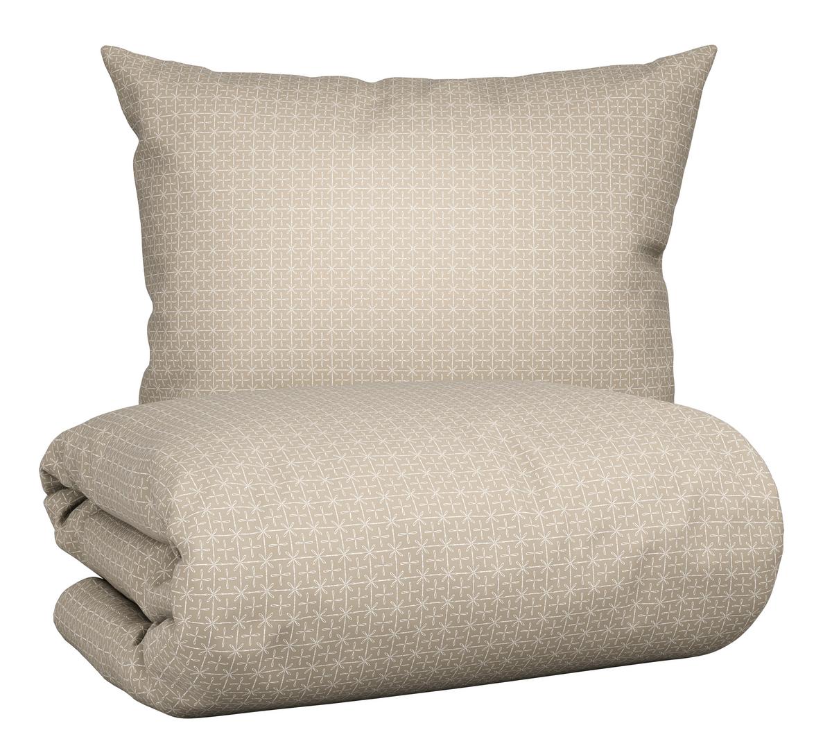 BETTWÄSCHESET LAURA - Beige, Konventionell, Textil (160/210cm) - Modern Living