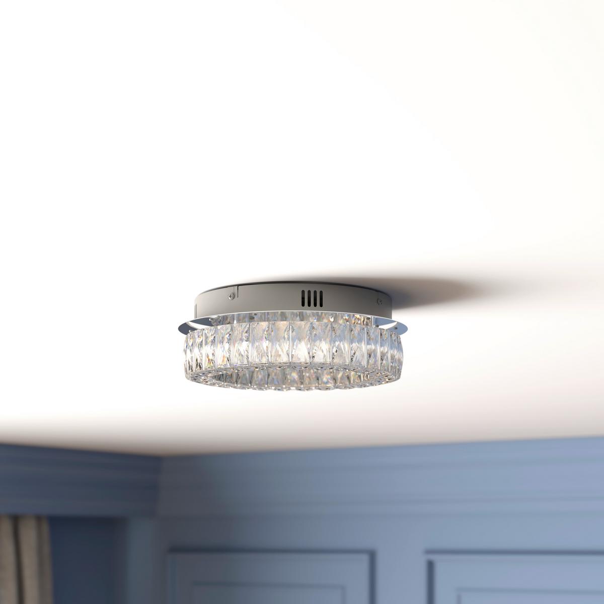 LAMPA SUFITOWA LED ABERDEEN *SBN* - przezroczysty, Konventionell, metal/szkło (40/14cm) - Novel