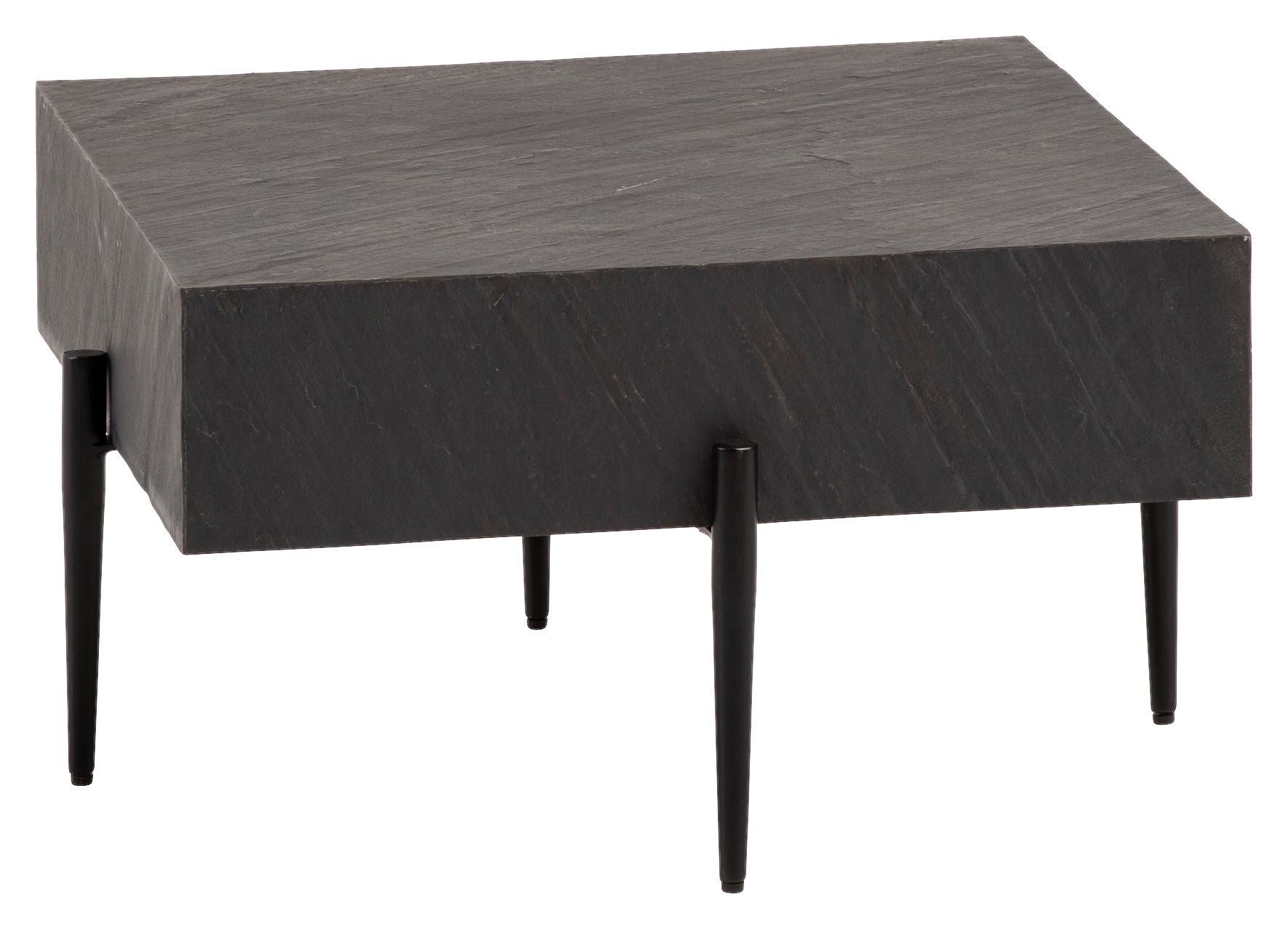 COUCHTISCH WL6.792 - Anthrazit/Schwarz, Design, Holz/Holzwerkstoff (64/64/35cm) - MID.YOU