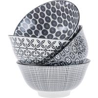 Müslischale Shiva in diversen Designs - Schwarz/Weiß, LIFESTYLE, Keramik (15,5/7,5cm) - Modern Living