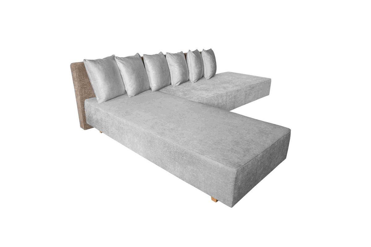 Boxspring Kanapéágy Bloom - krémszínű/barna, Modern, műanyag/faalapú anyag (215/79/292cm)