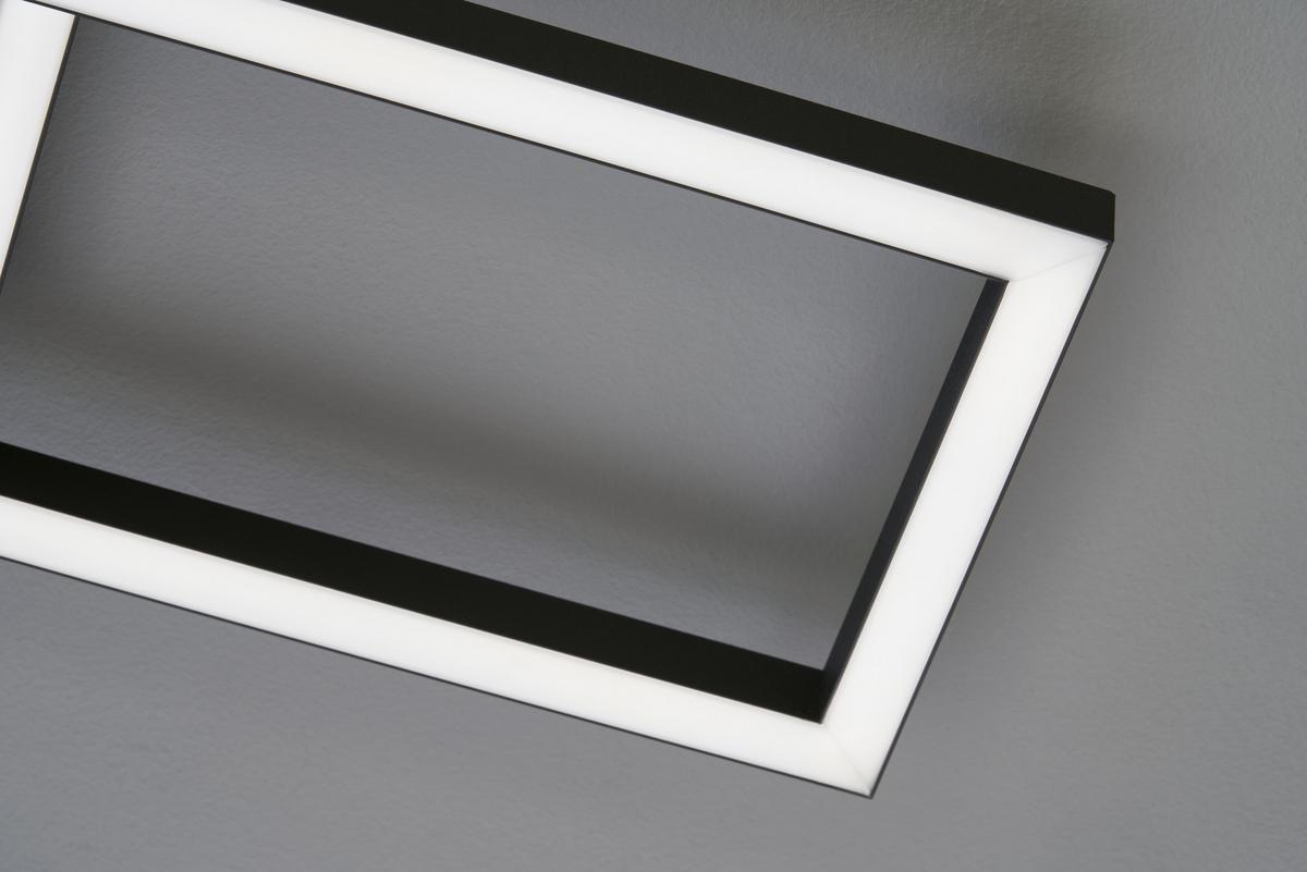 LAMPA SUFITOWA LED 21379 SETH - czarny, Design, metal (52/52/9,5cm)