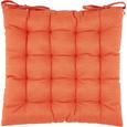 Sitzkissen Nora in Orange, ca. 38x38x5cm - Orange, MODERN, Textil (38/38/5cm) - MÖMAX modern living