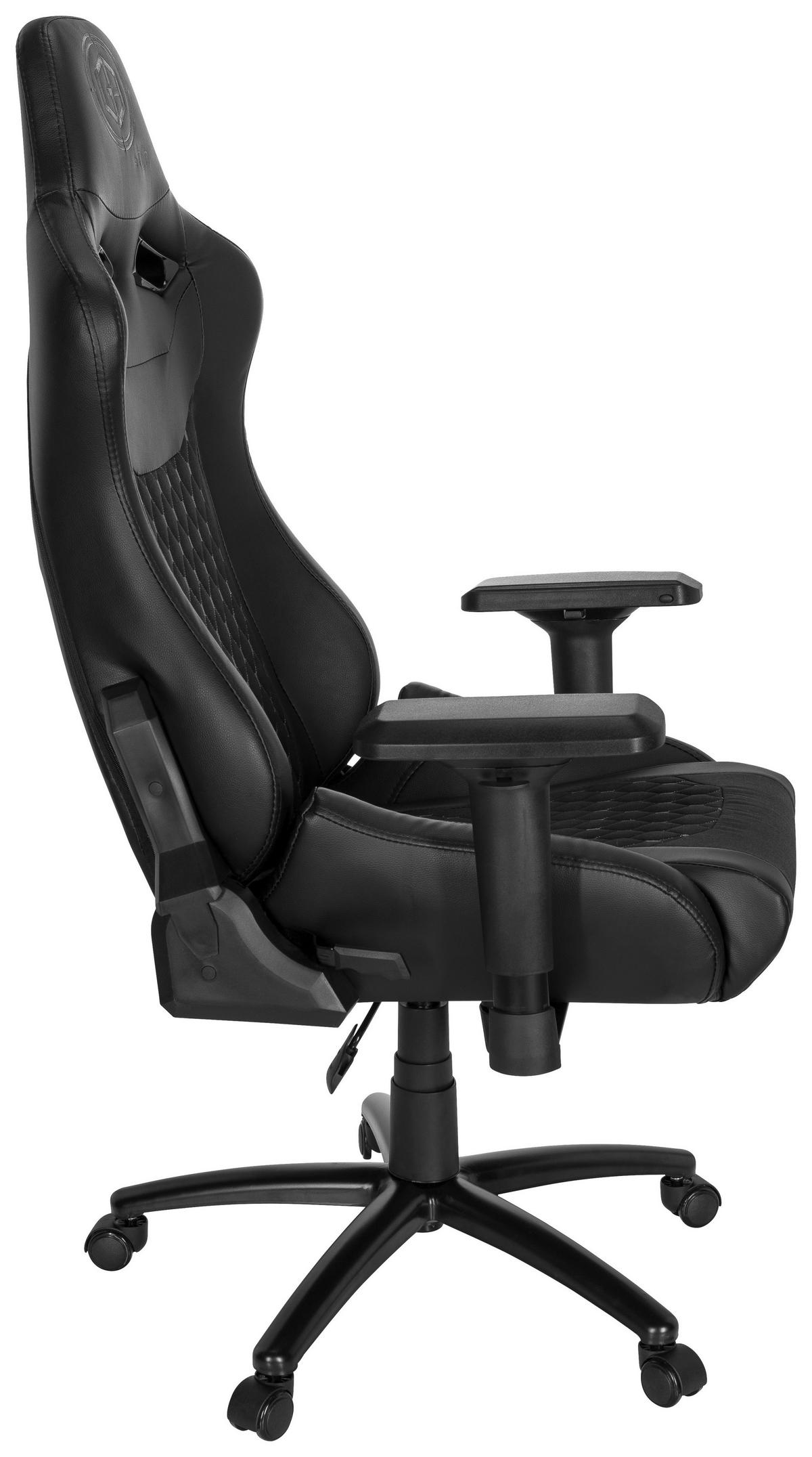 Gaming Stol Gamebreaker Sx 04, Črna - črna/bela, Moderno, kovina/umetna masa (74/137/66cm) - MID.YOU