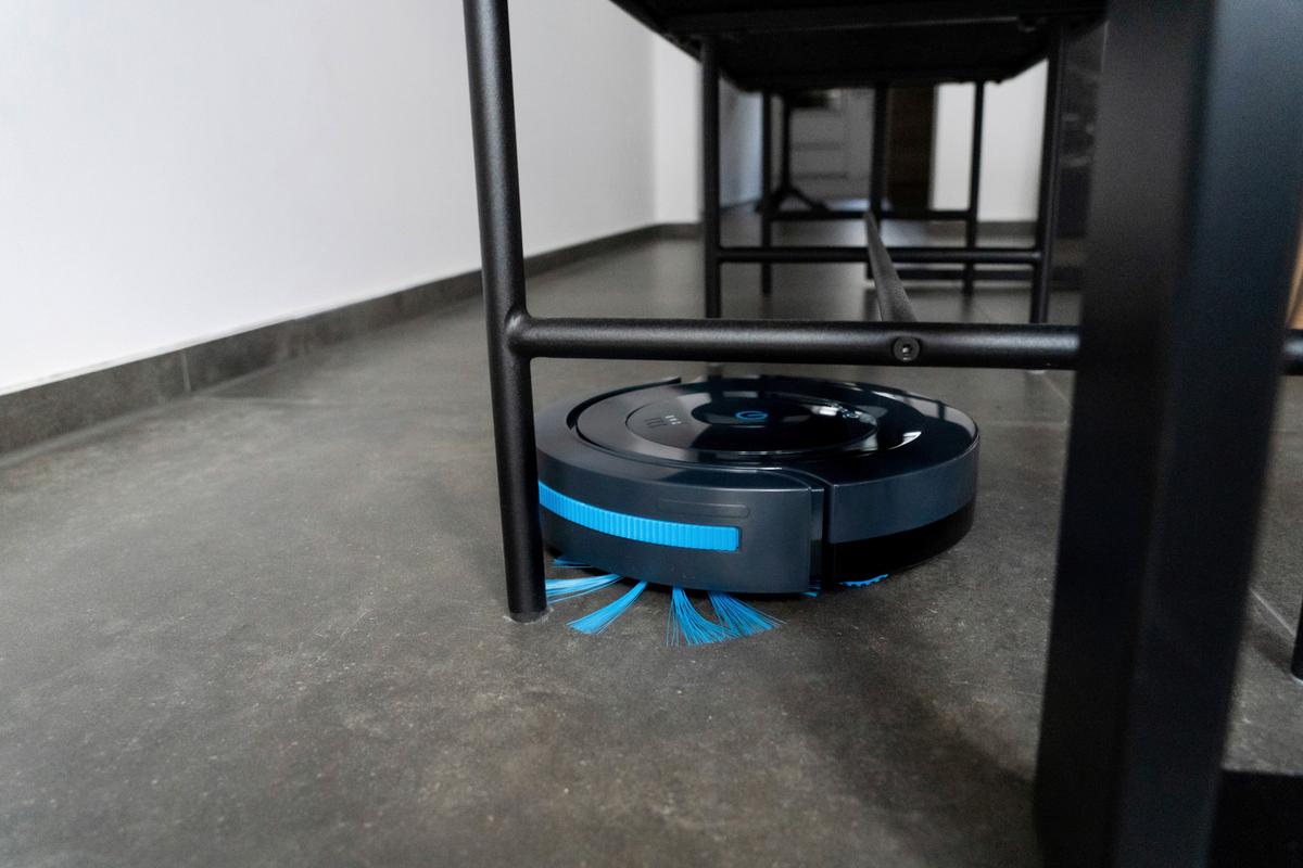 ROBOT ODKURZAJĄCY HOOGO RO 201 - niebieski/ciemnoszary, Konventionell, tworzywo sztuczne (28,5/7cm)