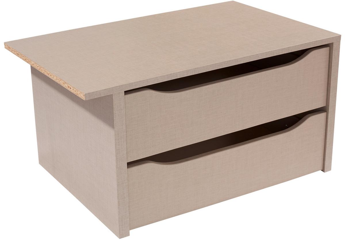 Anexă cu sertare Bensheim - Konventionell, material pe bază de lemn (88/39/45cm)