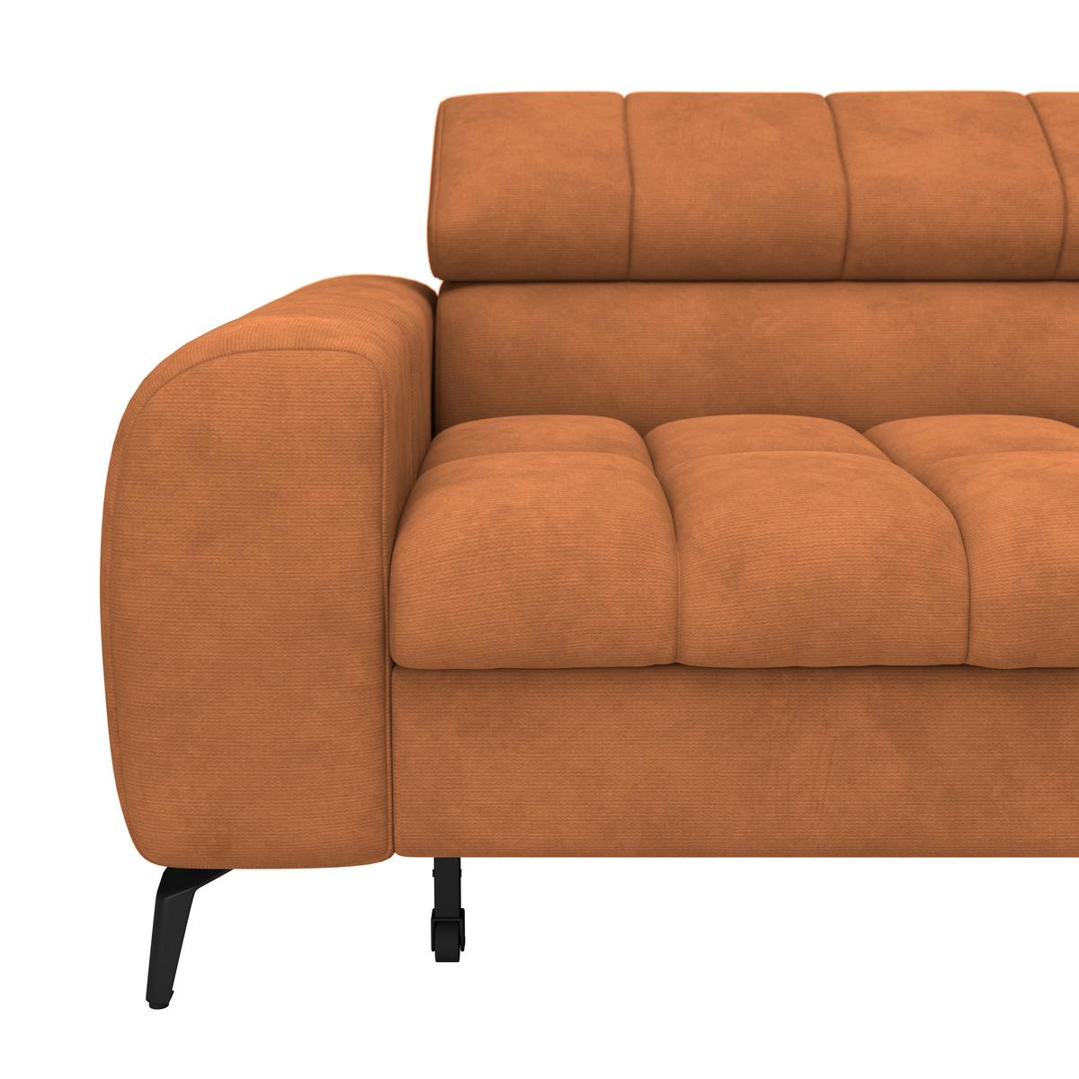 Kutna Garnitura Volf - boje hrđe/crna, Trend, tekstil/metal (261/203cm)