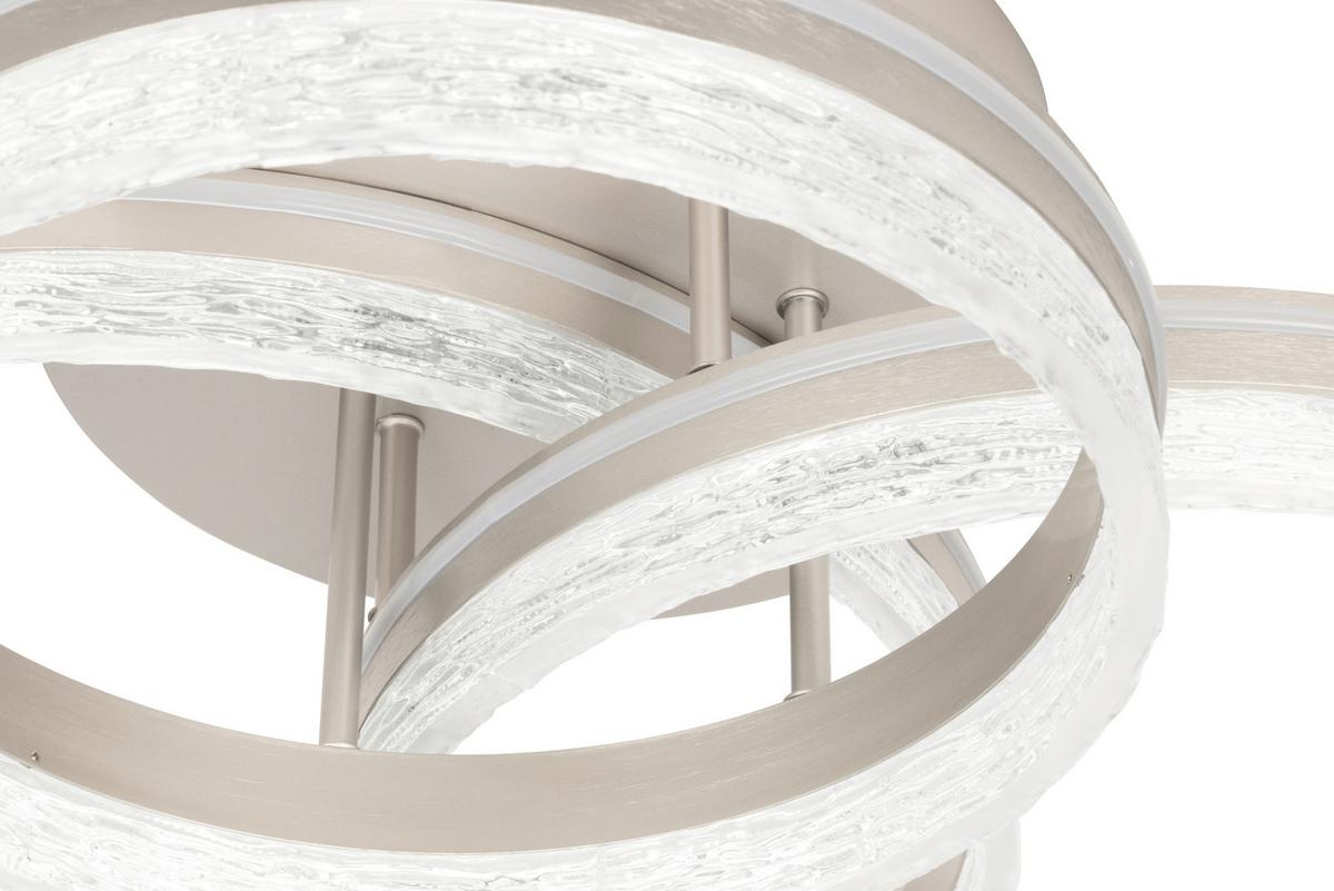 LAMPA SUFITOWA LED SWANSEA *SBN* - cappuccino, Design, tworzywo sztuczne/metal (72/63/22cm) - Novel