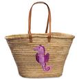 Strandtasche Palma Aus Palmblätter - Pink/Naturfarben, Weitere Naturmaterialien (27/55/30/15cm) Strandtasche Palma Aus Palmblätter - Pink/Naturfarben, Weitere Naturmaterialien (27/55/30/15cm)