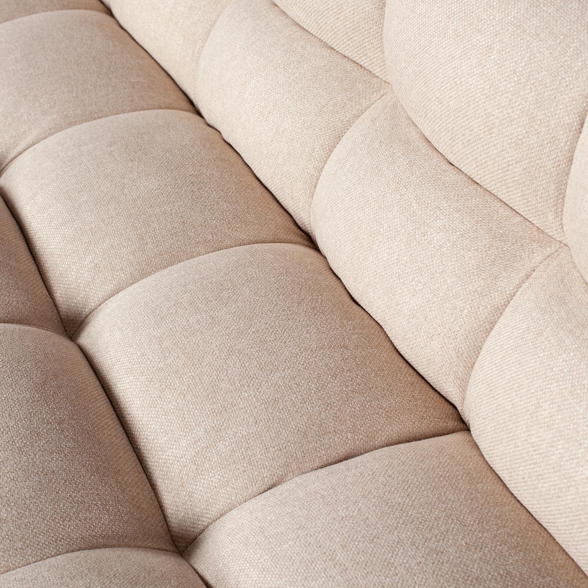 SESSEL Pepper Sandfarben B: 100cm - Sandfarben/Schwarz, Design, Kunststoff/Textil (100/79/92cm) - Livetastic
