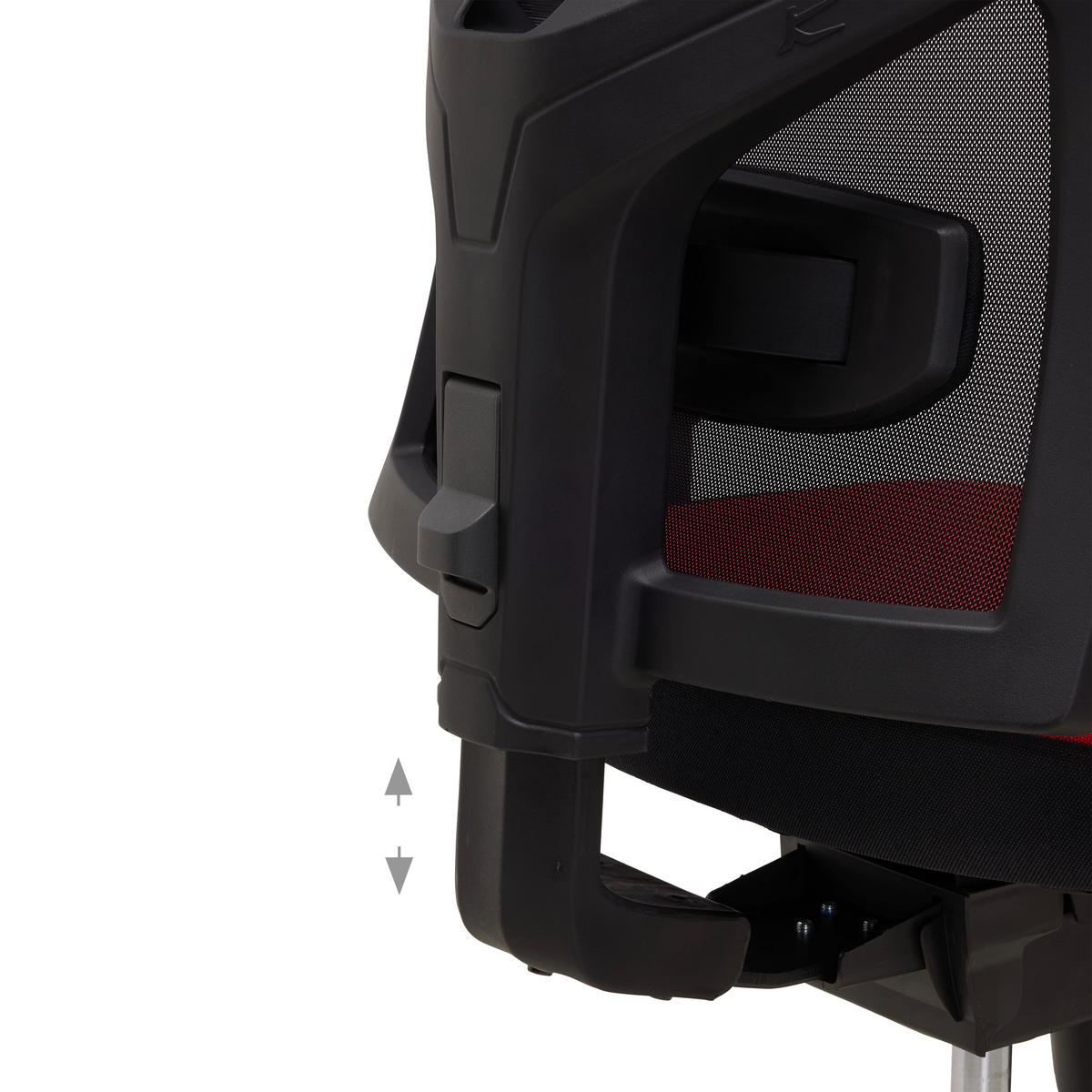 Chefsessel Boss VIP Rot/Schwarz - Rot/Schwarz, MODERN, Kunststoff/Textil (64/142/64cm) - Mömax