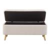 SITTBÄNK JENSON -EXKLUSIV- - beige/naturfärgad, Modern, trä/textil (100/43/40cm) - Mömax