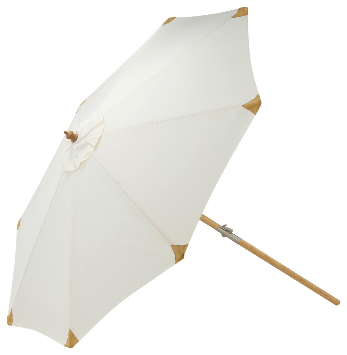 SONNENSCHIRM CEROX - Weiß, KONVENTIONELL (270/250cm) - Gardenson