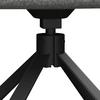 STOL MED ARMSTÖD AMINA - grå/svart, Modern, metall/textil (64/81/63cm) - Bessagi Home