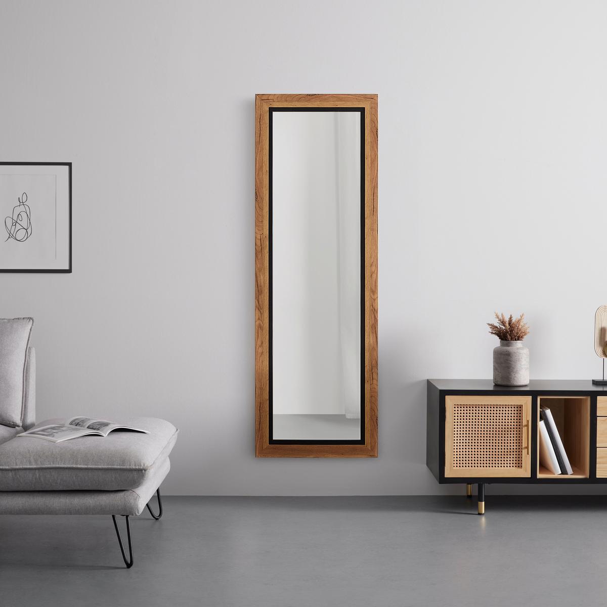 Wandspiegel In Eichefarben - Eichefarben, Modern, Glas/Holzwerkstoff (55/165cm) - Mömax