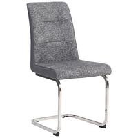 Nihajni Stol Astrid, Siva - siva/barve niklja, Konvencionalno, kovina/tekstil (48/95/60cm)