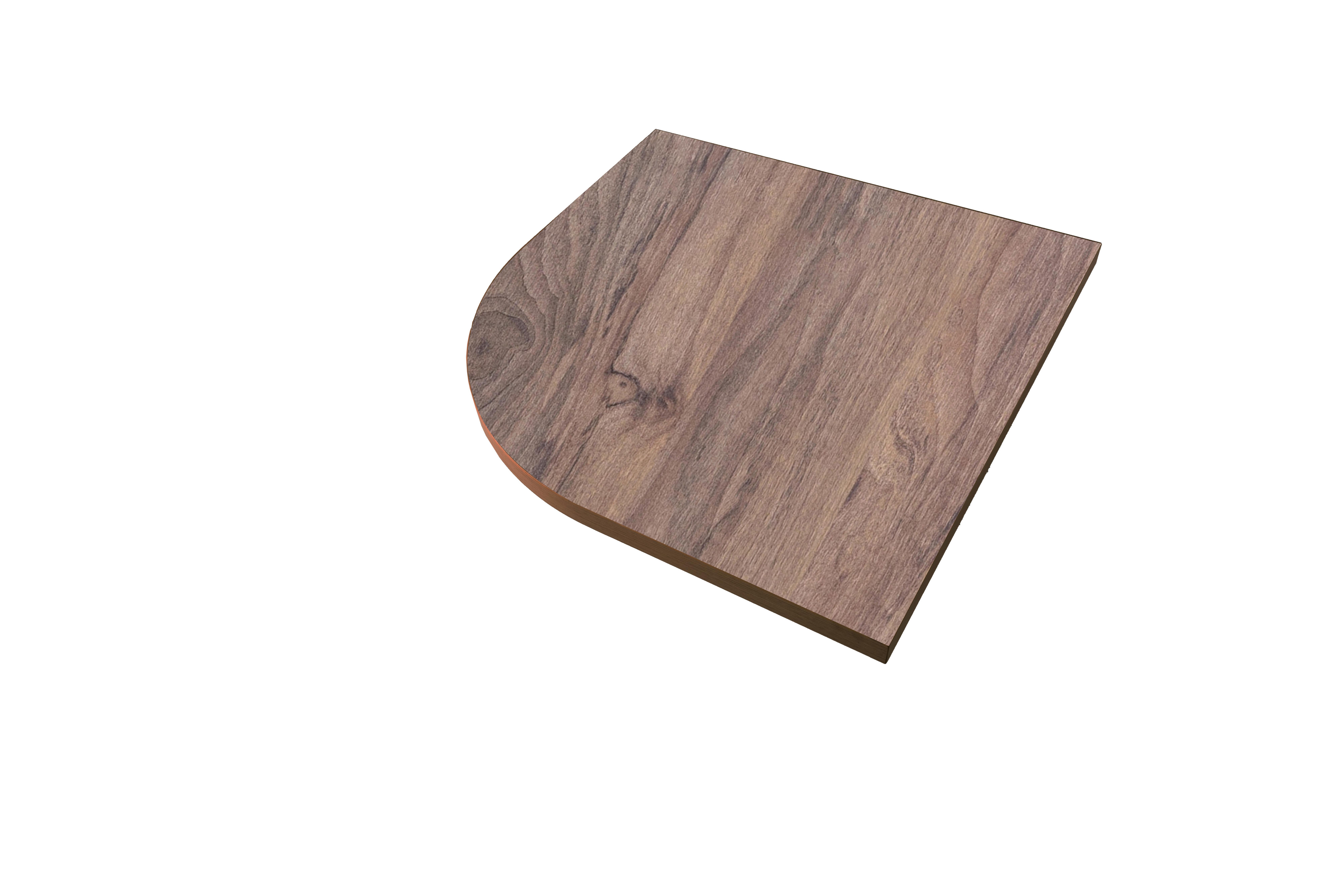 Ugaona Spojna Ploča Rilega - boja oraha, Moderno, pločasti materijal (80/3,8/80cm) - Modern Living