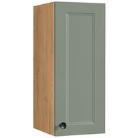 Küchenoberschrank Cascada Grün - Eichefarben/Schwarz, MODERN, Holzwerkstoff/Metall (30/72/35cm) - Nobilia