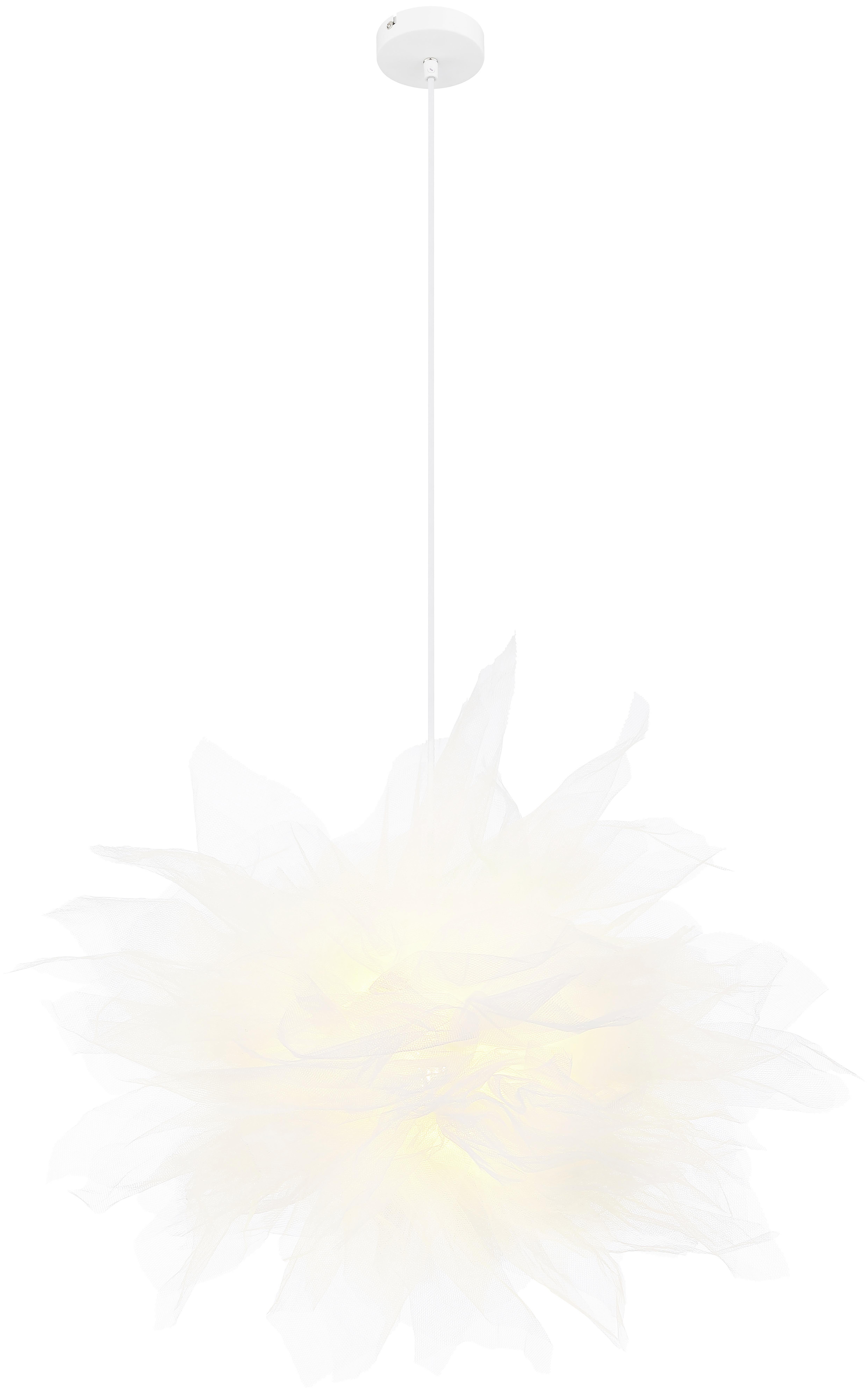Viseča Svetilka Lazaro - bela, Moderno, kovina/umetna masa (45/120cm) - Modern Living