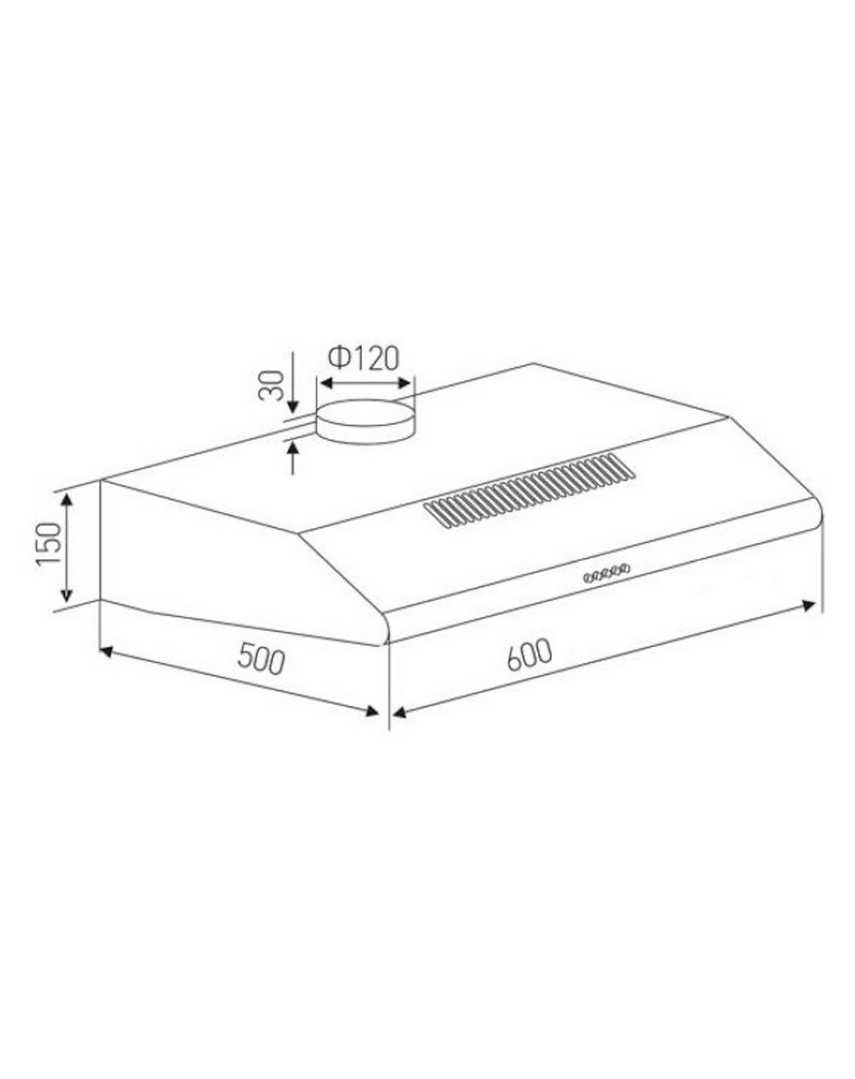 Dunstabzugshaube UBH4060-2H Silberfarben - Silberfarben, Basics, Metall (60/15/50cm) - PKM