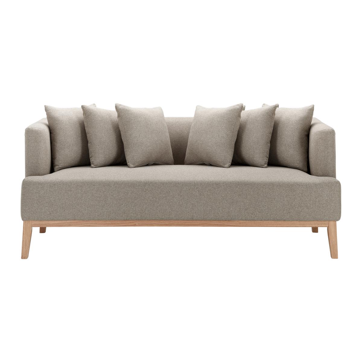 Mega Sofa Mina - prirodne boje/bež, Moderno, drvo/tekstil (190/78/81cm) - Bessagi Home