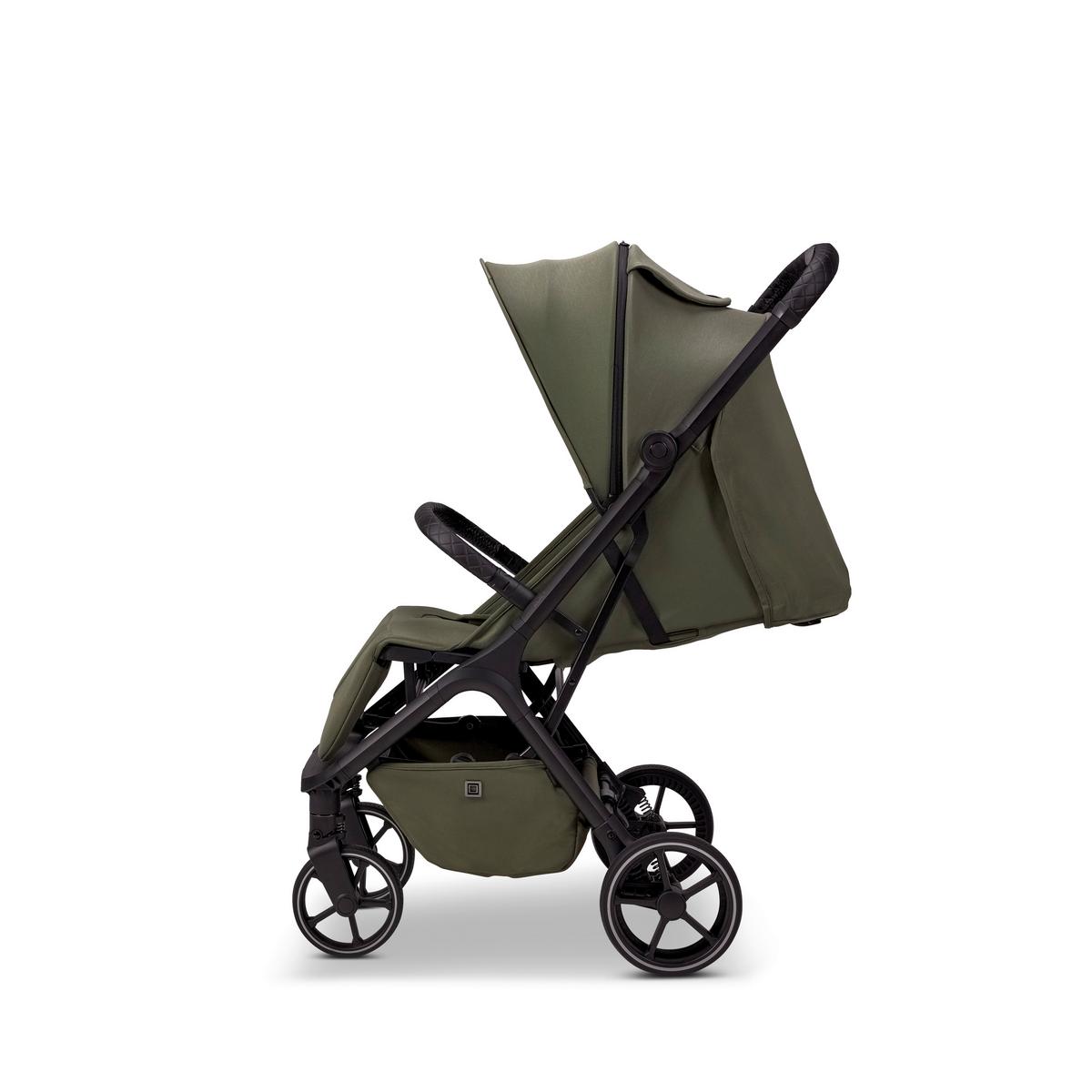 WÓZEK SPACEROWY ZOE+ - oliwkowa zieleń, Basics (80/50/103cm) - Moon