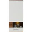 Hängeelement in Weiß/Akazie - Weiß, MODERN, Holz (60/133/37cm) - Premium Living