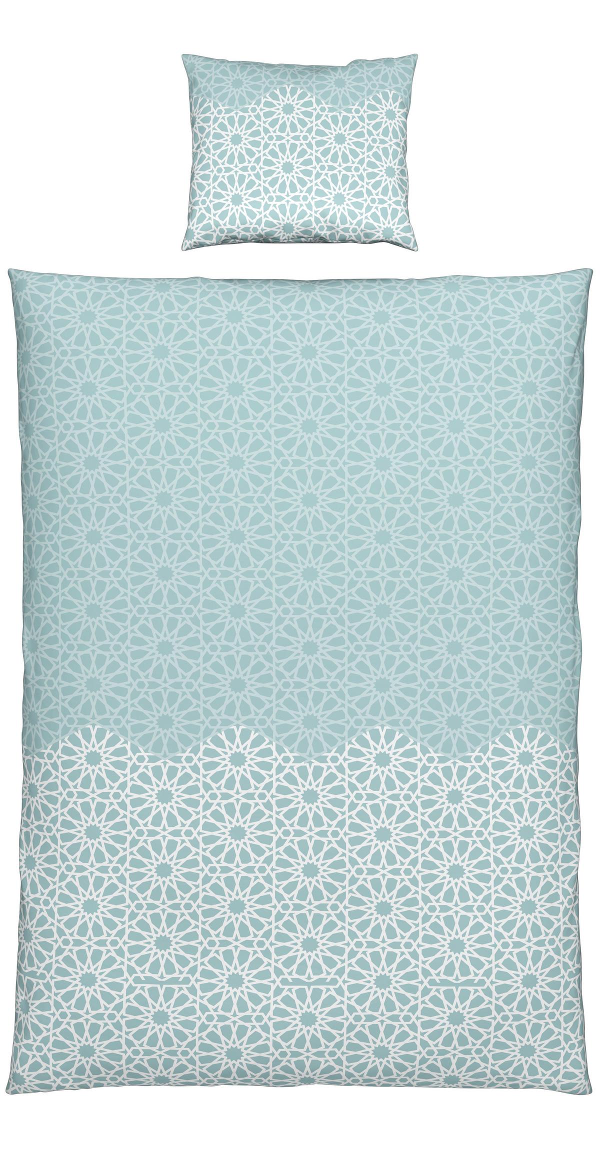 BETTWÄSCHESET CAROLINE - Mintgrün, Konventionell, Textil (160/210cm) - Modern Living