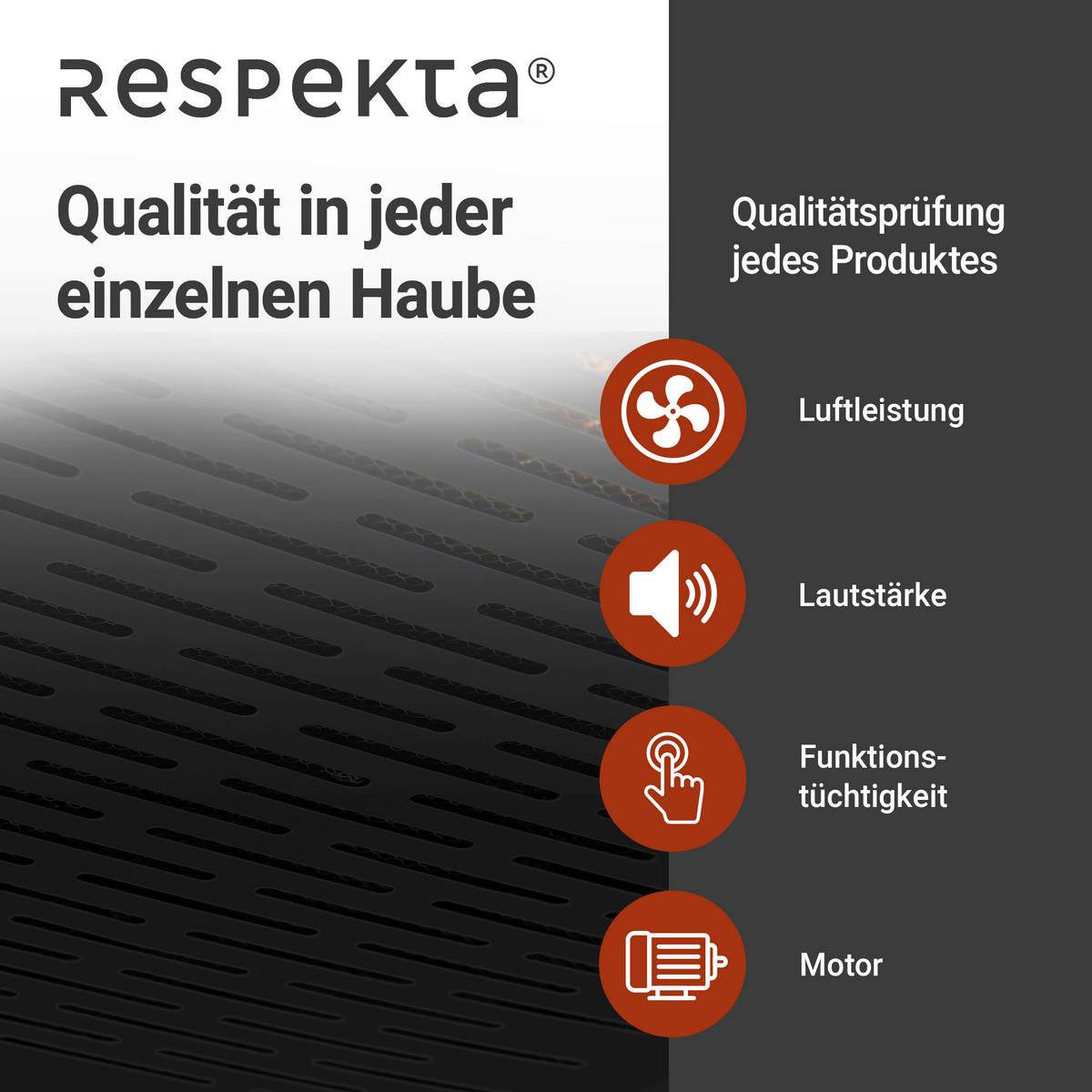 Dunstabzugshaube Suna ca. 60/7,6/47 cm Schwarz - Schwarz, Trend, Metall (60/7,6/47cm) - Respekta
