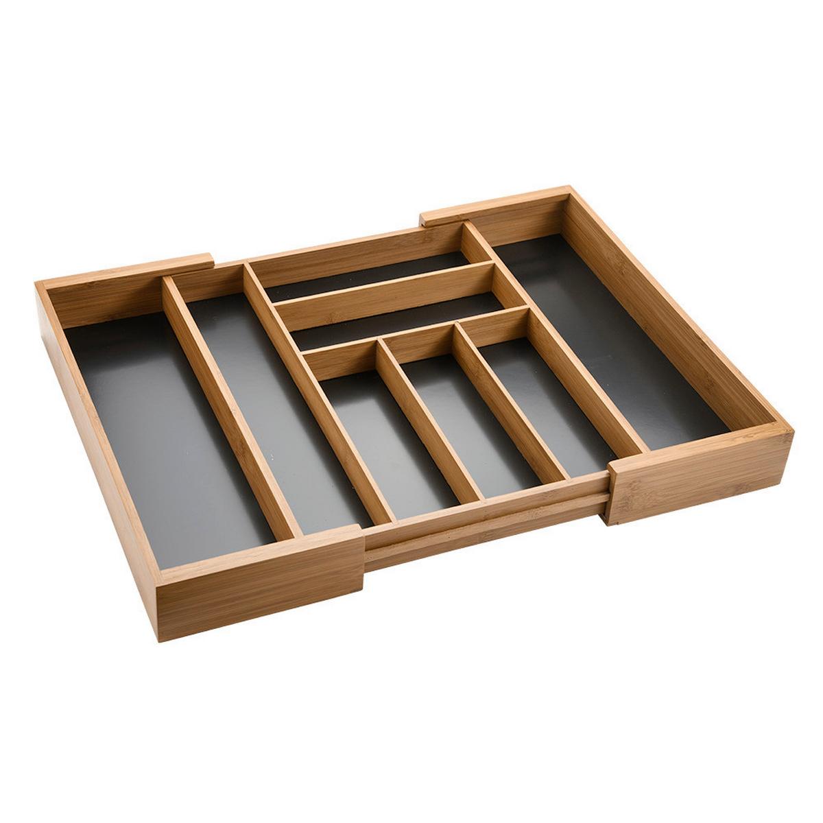 WKŁAD NA SZTUĆCE VARIABLER BESTECKKASTEN - brązowy, Basics, drewno (35-58/6,5/43cm) - Kesper