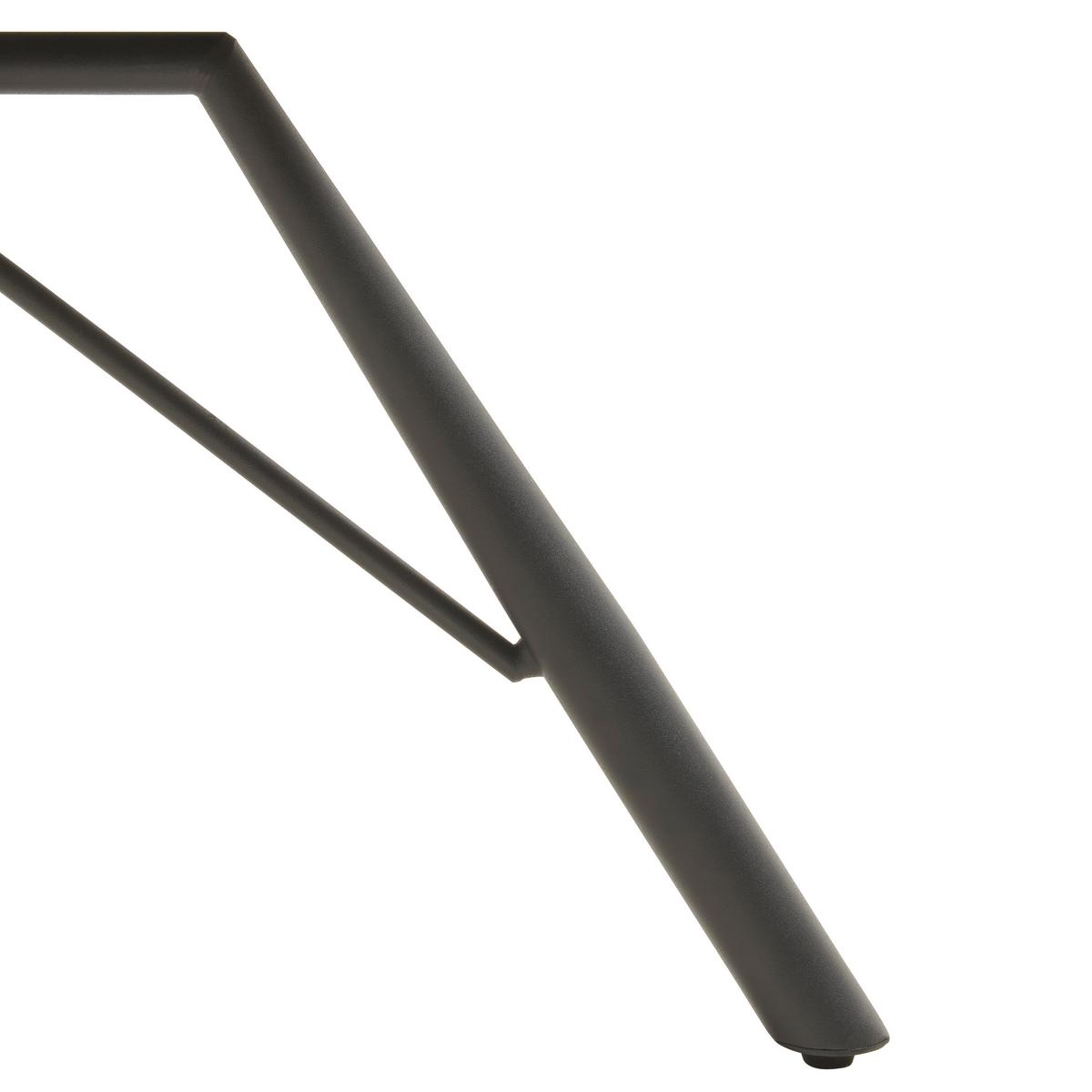 KRZESŁO Z PODŁOKIETNIKAMI ELLA - czarny/szary, Lifestyle, metal/tkanina (58.5/82.5/54.5cm) - MID.YOU