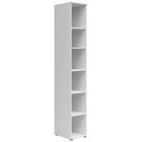 Regal Multistauraum Weiss - Weiss/Anthrazit, Modern, Holzwerkstoff/Kunststoff (30/195/40cm) - Premium Living