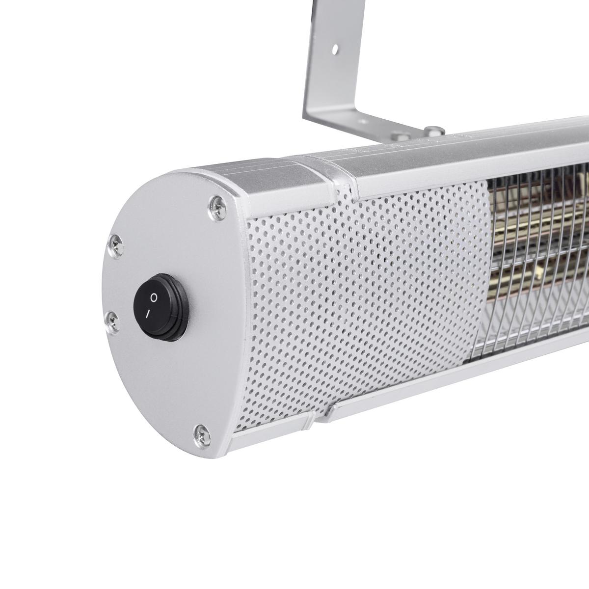 PROMIENNIK PODCZERWIENI TRISTAR KA-5277 - kolor aluminiowy, Konventionell, metal (60,8/17,2/11cm) - Atrigo