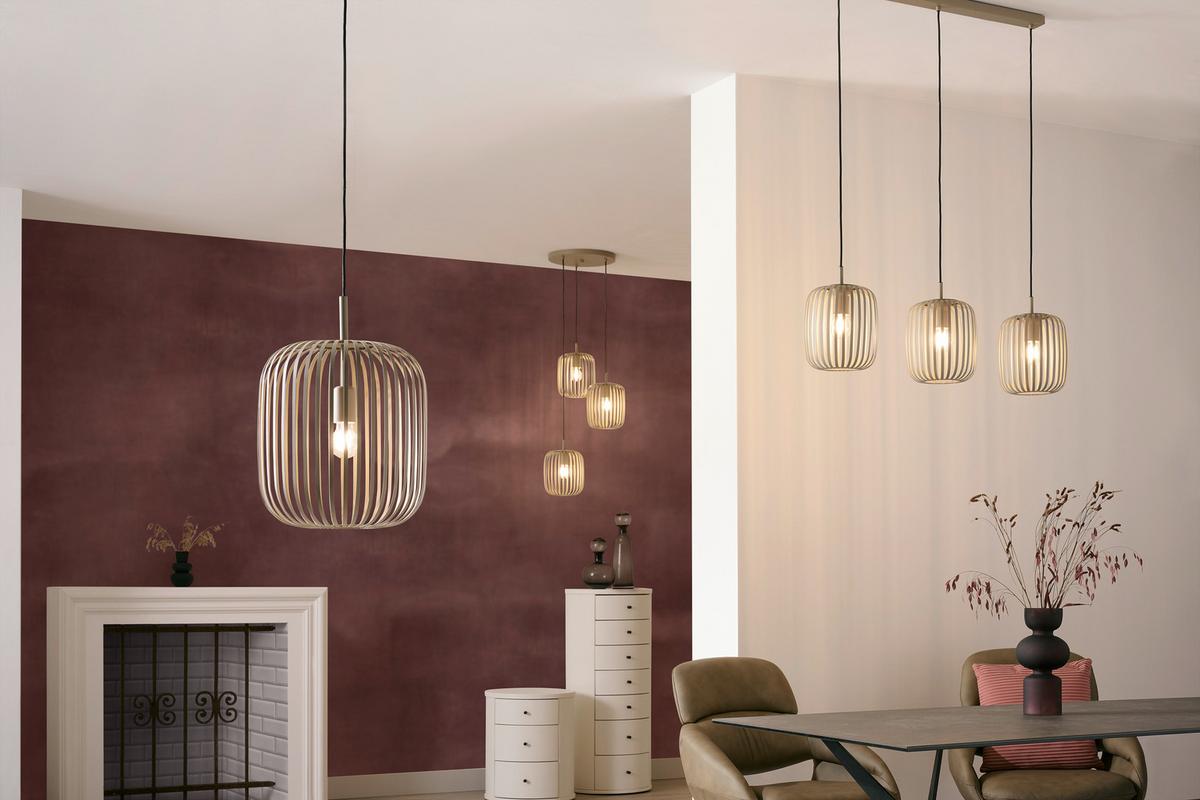 LAMPA WISZĄCA 900496 ROMAZZINA - kolor piaskowy, Design, metal (32,5/110cm) - Eglo